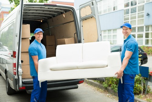 Man and van service loading items for transport
