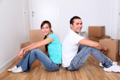 Encrypted online payment process for moving services