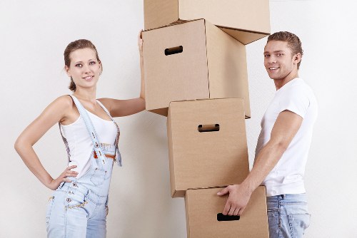 Manual handling awareness during a man and van move
