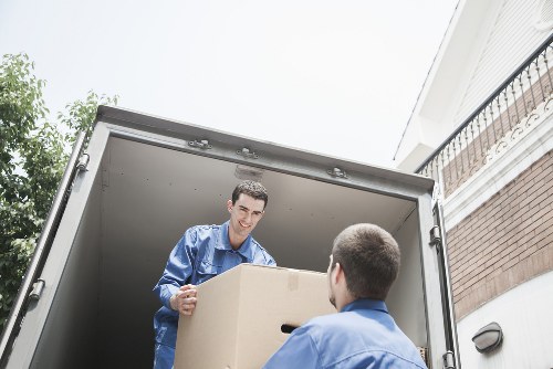Commercial moving team supporting an office relocation